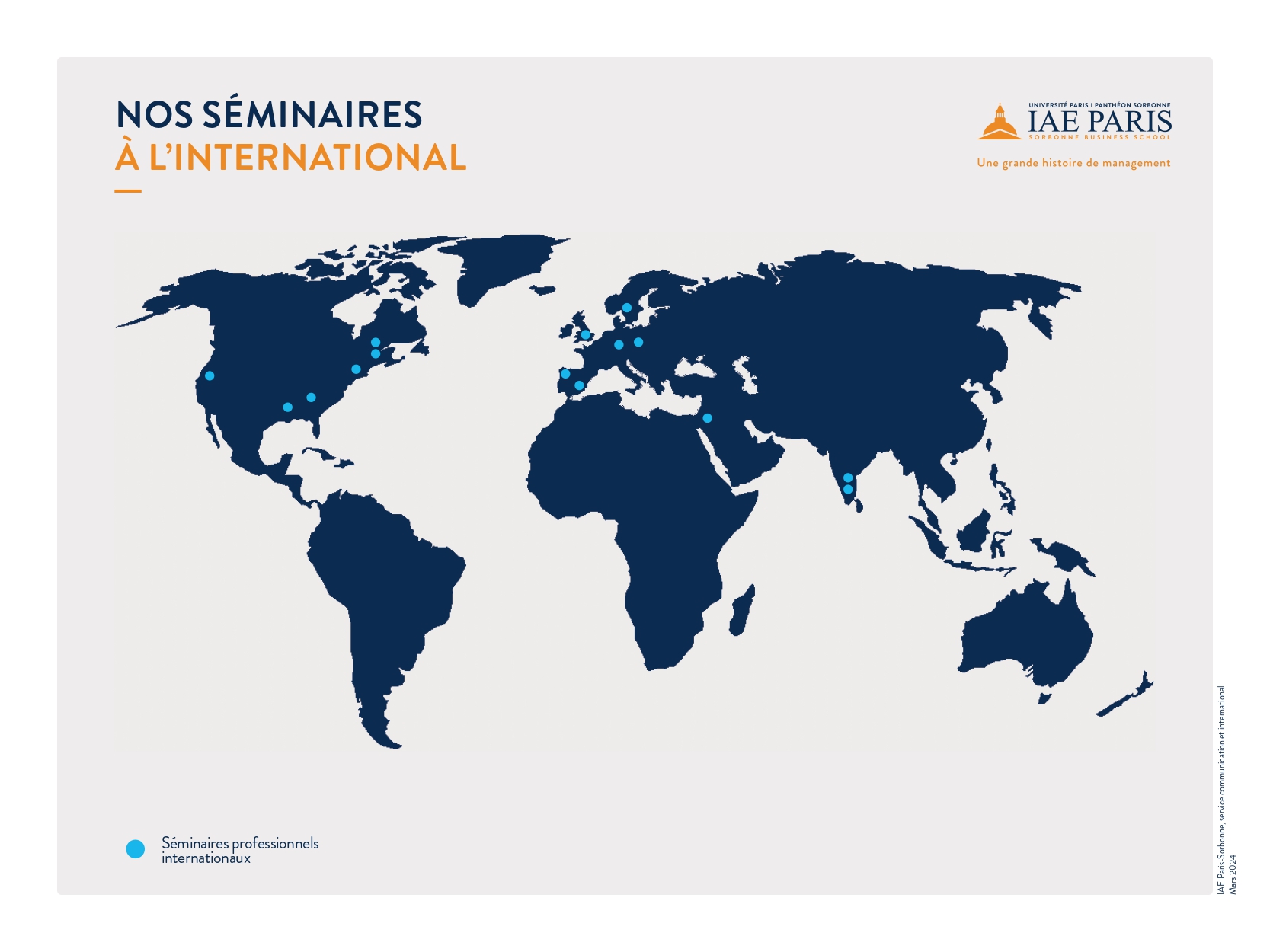 Map séminaires internationaux 