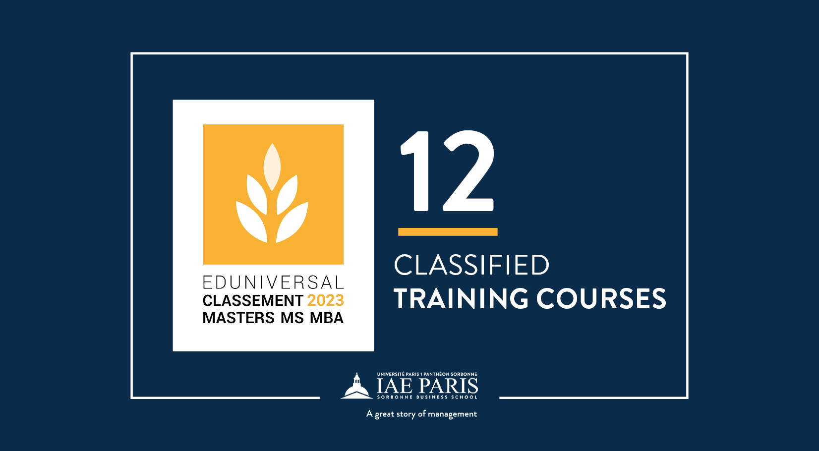 12 classified training courses