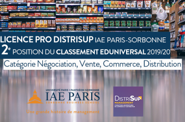 La Licence Pro Distrisup en deuxième position du classement Eduniversal 2019-2020