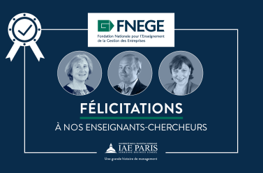 Nos enseignants-chercheurs primés Nathalie RAULET-CROSET, Maria MERCANTI-GUERIN et Patrick GILBERT