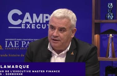 Eric Lamarque sur le plateau de Campus Channel