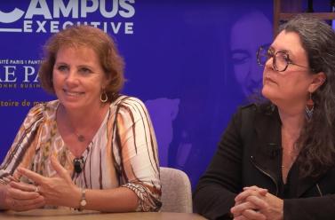 Géraldine et Karen sur le plateau de Campus Channel