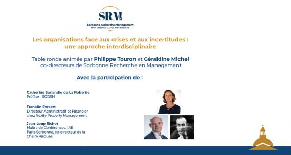 TABLE RONDE | Les organisations face aux crises et aux incertitudes 