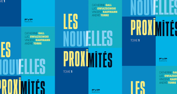 Couverture bleu du Livre de Nicole Concordet "Les nouvelles proximités"