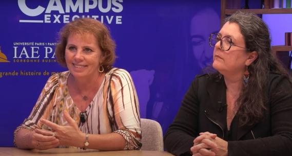 Géraldine et Karen sur le plateau de Campus Channel
