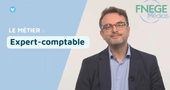 Le métier d'expert-comptable noté avec une photo à droite une photo 
